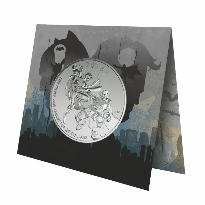 カナダ　20ドル銀貨（スーパーマン）75TH ANNIVERSARY 2016 Canadian $20 for $20 Batman v Superman: Dawn of Justice™ Fine